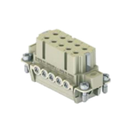 ITC CDAF10, 16A Small Profile Female Insert, 10+G Poles,  Integral Screw Terminal Wire Connection, 600V