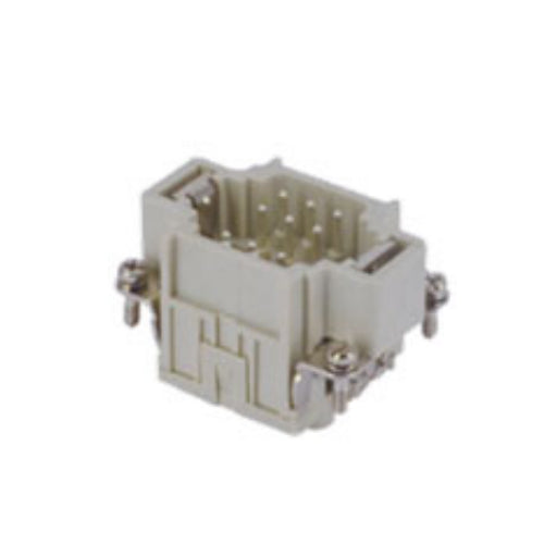 ITC CDSM09, 10A Male Insert,  9 Poles + Ground, Spring Connection, 400V