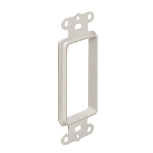 Arlington CED13, 1-Gang Low-Voltage Wall Plate, Provides Widest Opening for Cable with Large Connectors, Plastic, White