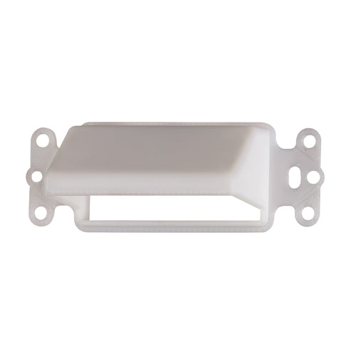 Arlington CEDH1, 1-Gang Horizontal Reversible Low-Voltage Cable Entrance Plate, Decorator Device Style, White, Plastic