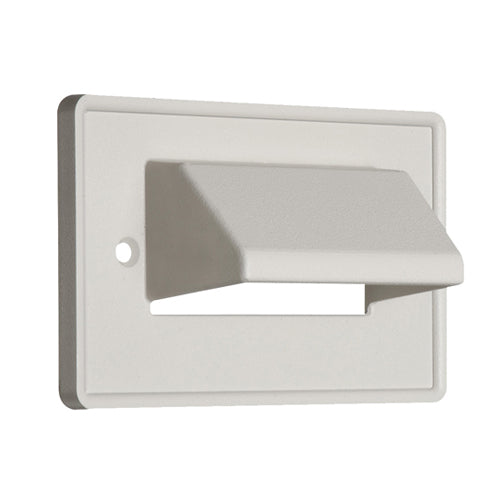 Arlington CEH1, 1-Gang Horizontal Reversible Low-Voltage Cable Entrance Plate, White