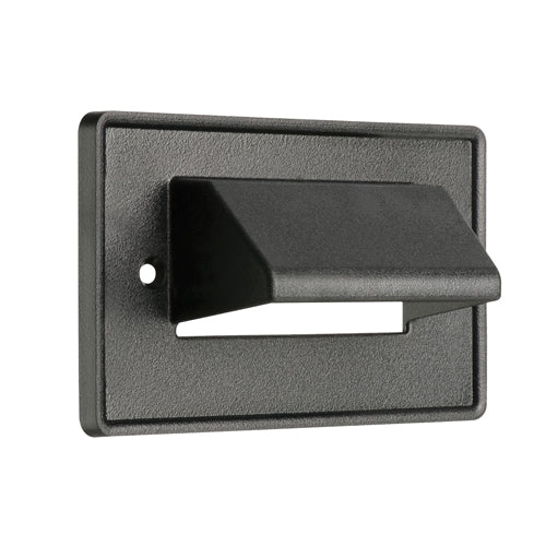 Arlington CEH1BL, 1-Gang Horizontal Reversible Low-Voltage Cable Entrance Plate, Black