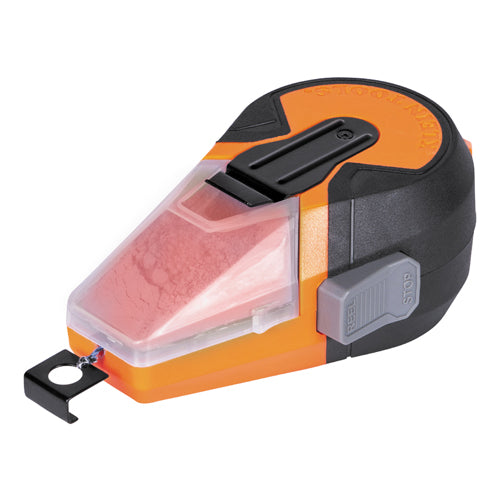 Klein Tools CHLK50R, Auto-Retracting Chalk Line with Red Chalk