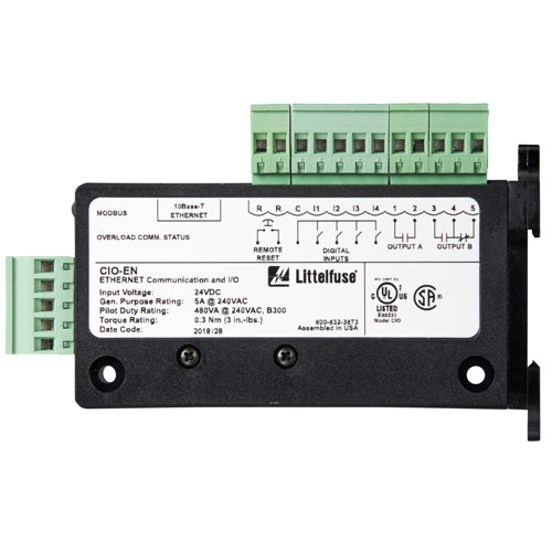 Littelfuse CIO-120-DN-P, CIO_DN Series, Communication link to PLC/SCADA/ monitoring systems, 90-130VAC