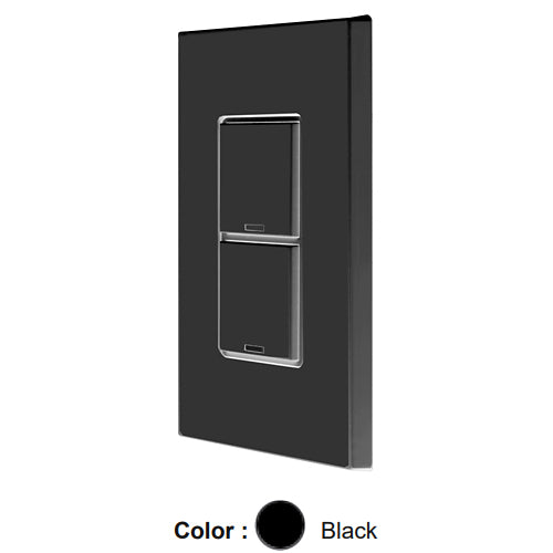 Leviton CKDNK-20E, 2 Button Color Change Kit, For GreenMAX DRC Wireless Room Controller, Black