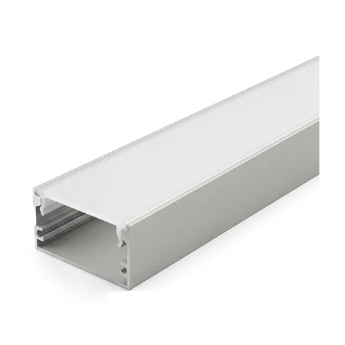 Canolight CL-Alu-5020-BL, Aluminum profile 5020 with Endcaps and White PC Cover 10ft Black