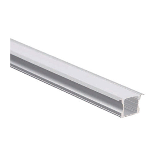 Canolight CL-Alu-613B-SL, Recessed aluminum profile 613B with PC cover 10ft Silver