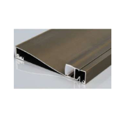 Canolight CL-Alu-10015-CH, Surface Mounted Baseboard Aluminum Profile 10015 with PC Cover 10ft Champaign