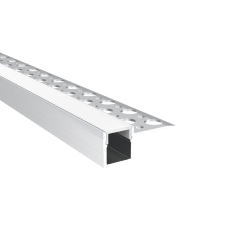 Canolight CL-Alu-3515-SL, Trimless Recessed One Side After Drywall Aluminum Profile 3515 with PC Cover 10ft Silver