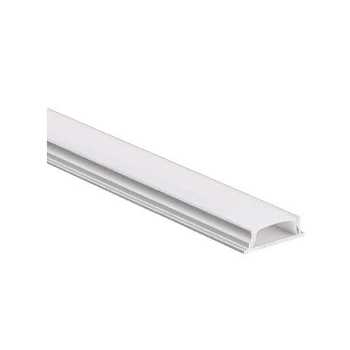 Canolight CL-Alu-640-SL (Bendable series), Up & Down Bendable Aluminum Profile ALU-640 with PC Cover 2 end Caps 10ft Silver