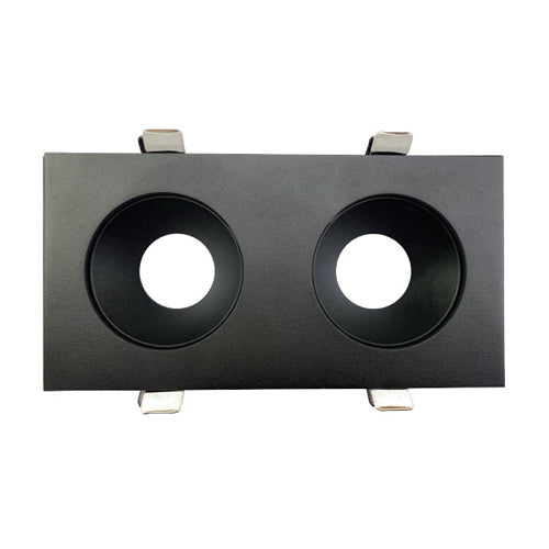 Canolight CL-DL3-3R-D-BL, 3'' Double Round Frame With Trim For DL3 Series, Black