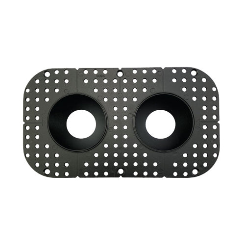 Canolight CL-DL3-3RT-D-BL, 3″ Double Round Frame Trimless For DL3 Series, Black