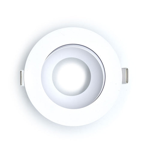 Canolight CL-DL3-T3R-WH, 3'' Tiltable Round Frame With Trim for DL3 Series, White