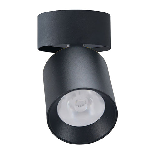 Canolight CL-DL4-RS-35W-24D-3CCT-BL, 35W Surface-mount LED Round Rotatable Single Head Downlight, 3150 Lumens, 3000K/4000K/5000K, Beam Angle 24°, Triac Dimmable, Black