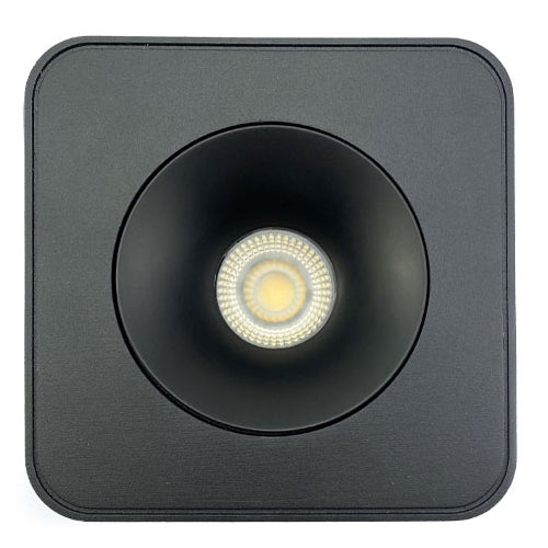 Canolight CL-DL7-S10-5CCT-BL, 4'' Square Surface Mounted Downlight, 10W, 750 Lumens, 5CCT Adjustable, 110–277VAC, Triac Dimmable, Black
