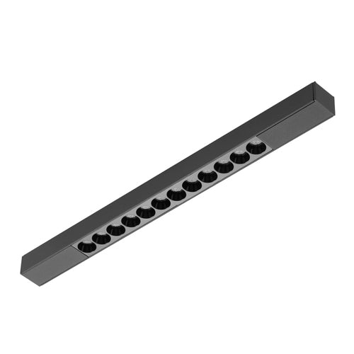 Canolight CL-DOT12-ULS-3000-BL, Dot 12 Ultra Slim Magnetic Light Head, 12W, 1006 Lumens, 3000K Soft White, 24VDC, 34 Deg. Beam, Dimmable, Black