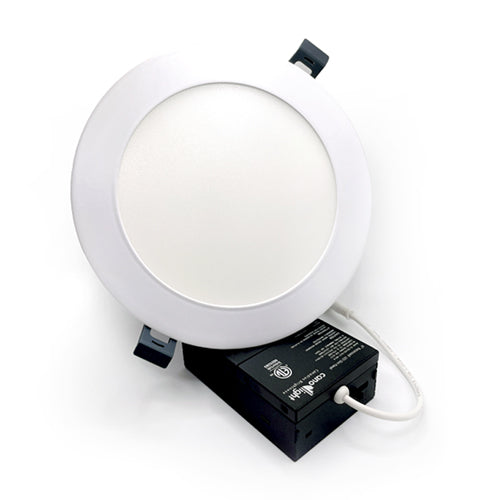 Canolight CL-DS-612-5CCT-WH, 6'' Recessed  LED Slim Panel Downlight, 12W, 1060 Lumens, 5CCT Adjustable, 90-130V AC, White