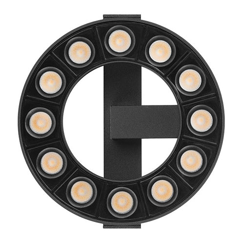 Canolight CL-Halo-D12-3000-BL, Halo Dot 12 Standard Magnetic Light Head, 12W, 950 Lumens, 3000K Soft White, 24VDC, 20 Deg. Beam, Dimmable, Black