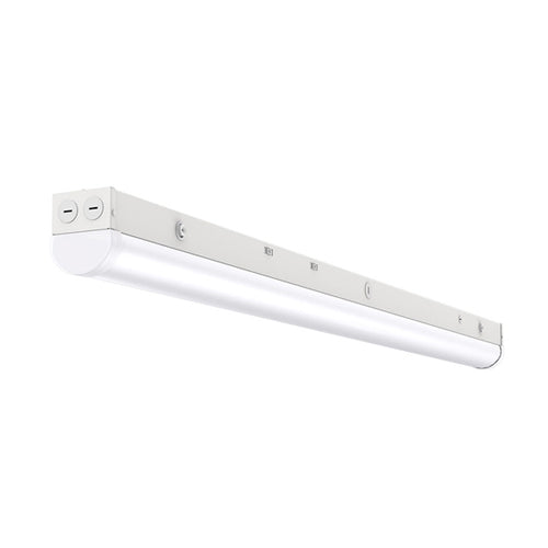 Canolight CL-IND-ST1-4FT-40W-5CCT-WH, Industrial 4FT Strip Light, Wattage and 5CCT Adjustable, 120-140lm/W, 120-347VAC, 0-10V Dimming, 80 CRI, White