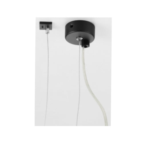 Canolight CL-Pendant kit-A-ULS-1.2m-BL, Suspension 1.2meter With Power Wire And Support Cable, for Ultra Slim Magnet Track, Black