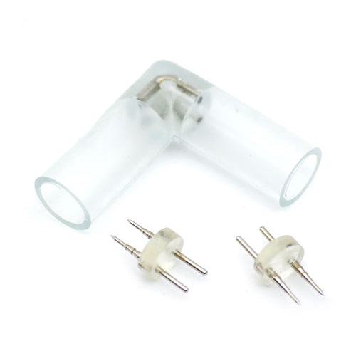 Canolight CL-ST-360-11065-L Connector, L Connectors for High Voltage 360° LED Strip Lights CL-ST-360-7-11065, Includes 2pcs of Pins, 5 Packs