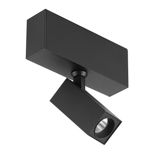 Canolight CL-Spot35-SQ-3000-BL, Spot35 Square Standard Magnetic Light Head, 8W, 365 Lumens, 3000K Soft White, 24VDC, 15 Deg. Beam, Dimmable, Black