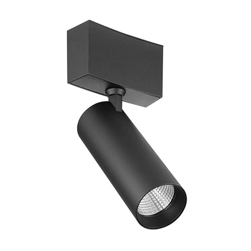 Canolight CL-Spot50-D9-3000-BL, Spot50-D9 Standard Curvy Magnetic Light Head, 10W, 682 Lumens, 3000K Soft White, 24VDC, 18 Deg. Beam, Dimmable, Black