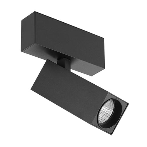 Canolight CL-Spot50-SQ-ULS-3000-BL, Spot 50 Ultra Slim Magnetic Light Head, 10W, 688 Lumens, 3000K Soft White, 24VDC, 18 Deg. Beam, Dimmable, Black