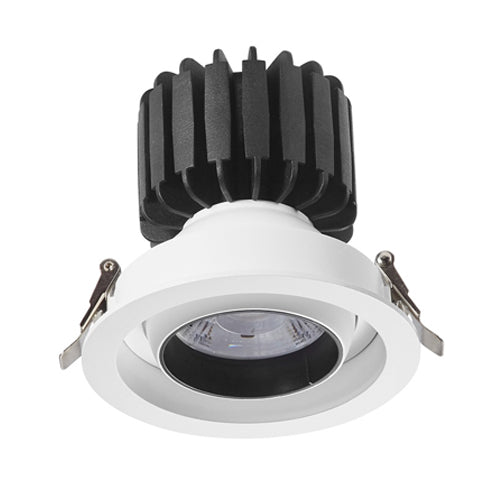 Canolight CL-T9012-TD001-12W, 3″ Round Downlight, 12W, 3000K, 1080 Lumens, Triac Dimmable, White