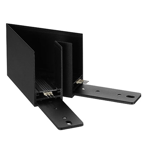 Canolight CL-TRACKS-K-45D-BL, Surface-Mount Standard Magnet Track Accessory, 45 Degree Corner, Black