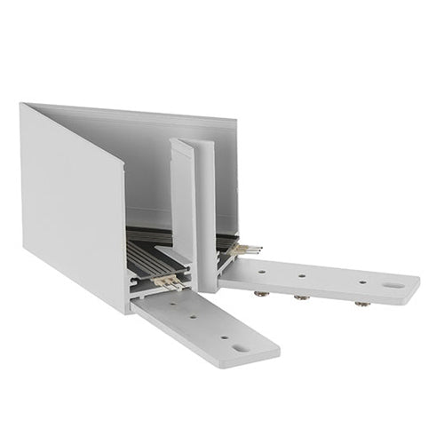Canolight CL-TRACKS-L-45D-WH, Surface-Mount Standard Magnet Track Accessory, 45 Degree Corner, White