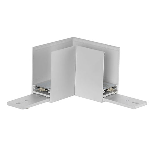 Canolight CL-TRACKS-L-WH, Surface-Mount Standard Magnet Track Accessory, L Corner, White