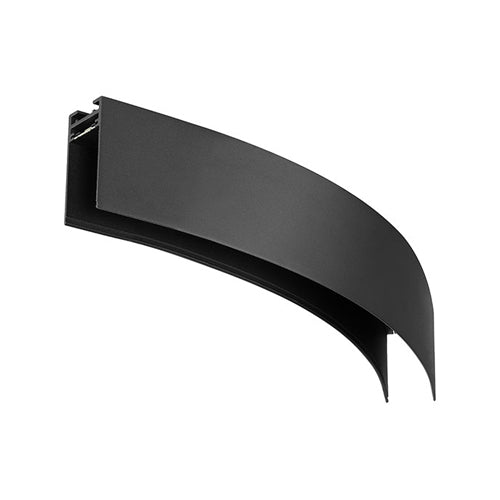 Canolight CL-TrackC-1-8-BL, Standard Curvy Magnet Track, 200W, 24VDC, 1/8 Circle with 410mm Radius, IP20, Dimmable, Black