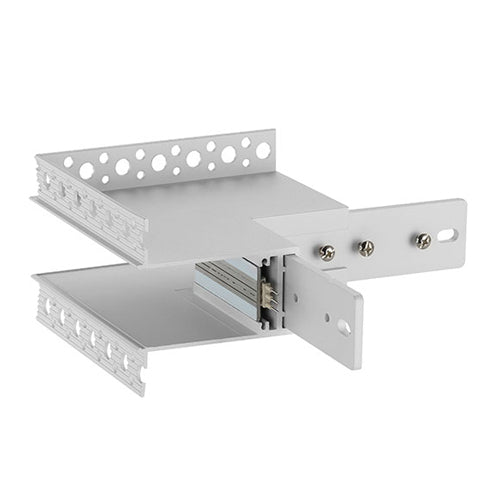 Canolight CL-TrackR-L-Outer-WH, Recessed Standard Magnet Track Accessory, Outer Corner, White