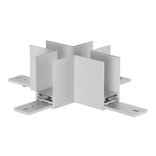 Canolight CL-TrackS-L-CROSS-WH, Surface-Mount Standard Magnet Track Accessory, Cross Corner, White