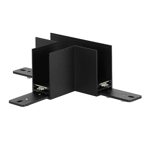 Canolight CL-TrackS-L-T-BL, Surface-Mount Standard Magnet Track Accessory, T Corner, Black