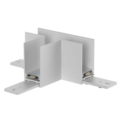 Canolight CL-TrackS-L-T-WH, Surface-Mount Standard Magnet Track Accessory, T Corner, White