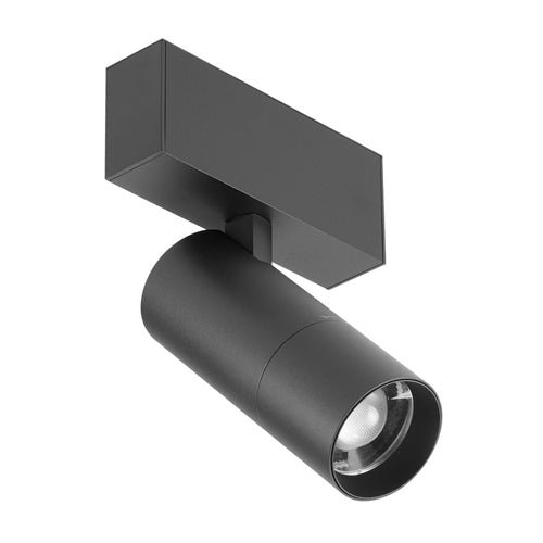 Canolight CL-Zoom55-ULS-3000-BL, Zoom55 Ultra Slim Magnetic Light Head, 10W, 800 Lumens, 3000K Soft White, 24VDC, 20-60 Deg. Beam, Dimmable, Black Body