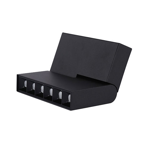 Canolight CL-fold06-3000-BL, Fold06 Standard Magnetic Light Head, 24VDC, 8W, 733 Lumens, 3000K Soft White, 12 Deg. Beam, Dimmable, Black