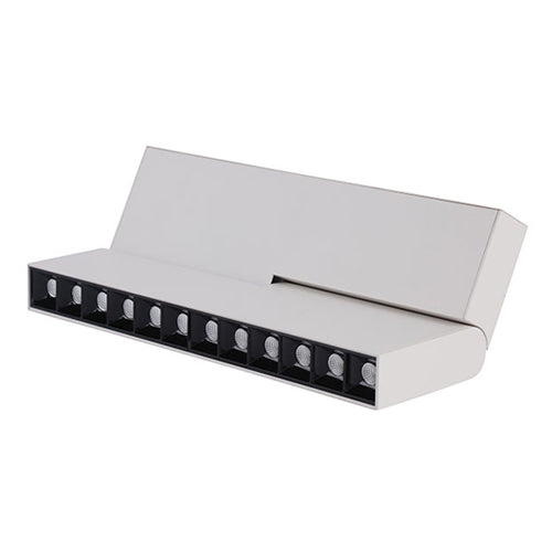 Canolight CL-fold12-3000-WH, Fold12 Standard Magnetic Light Head, 24VDC, 16W, 1440 Lumens, 3000K Soft White, 12 Deg. Beam, Dimmable, White