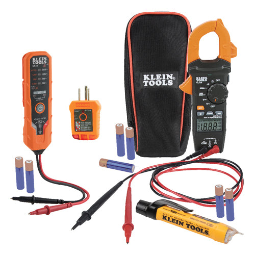 Klein Tools CL120VP, Premium Clamp Meter Electrical Test Kit