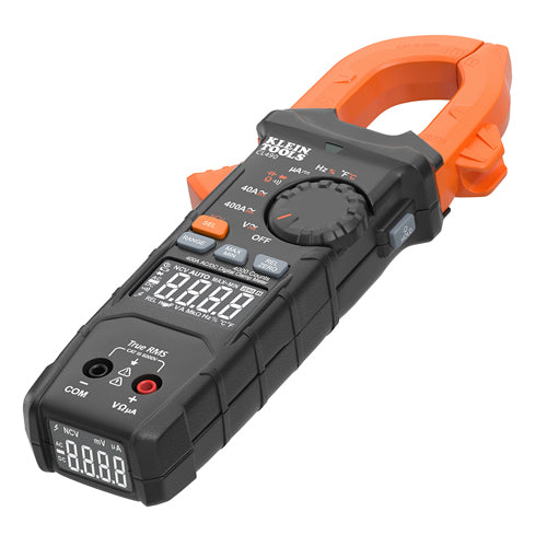 Klein Tools CL490, 400A AC/DC Dual-Display Auto-Ranging Digital Clamp Meter
