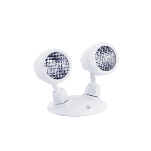Votatec CM-202F-10W, 2X5W Double Remote Lamp Head, 6000-6500K, 6-24VDC, 940 Lumens, White