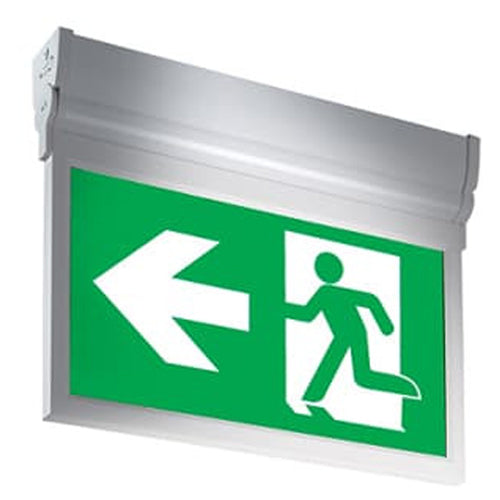ABB Lumacell CM-EDGE-ACDC-L, Aluminum Edge-lit Pictogram Sign, Universal Single and Double Face, Universal Mount, Input 120-347VAC or 6-24VDC, No Internal Battery Backup