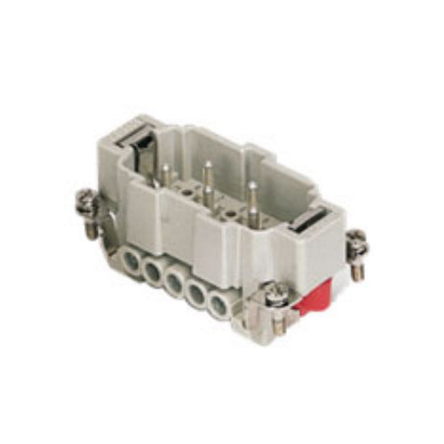 ITC CMEM03T, 16A Male Insert, 3 + 2 (aux.) + G Poles, Screw Terminal Connection Have Additional Spacing for the Main Contacts, 600V