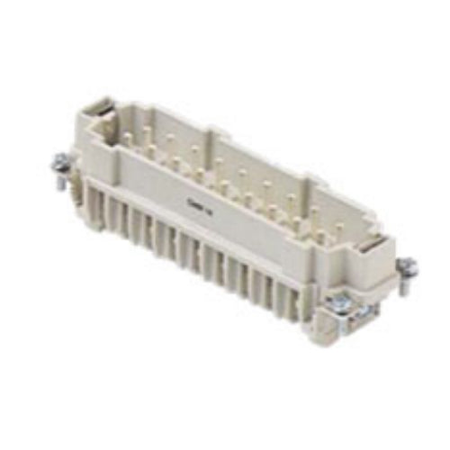 ITC CMEM16, 16A Male Insert, 16 + 2 (aux.) + G Poles, Screw Terminal Connection Have Additional Spacing for the Main Contacts,  600V