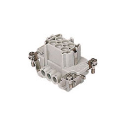ITC CNEF06T, 16A Female Insert, 6+G Poles, Standard Screw Connection, 600V