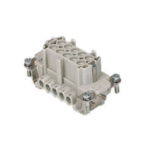 ITC CNEF10T, 16A Female Insert, 10+G Poles, Standard Screw Connection, 600V
