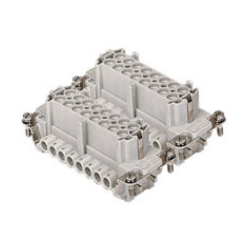 ITC CNEF16T(#1-16) + CNEF16TN(#17-32), 16A Female Insert, 32+G Poles, Standard Screw Connection, 600V