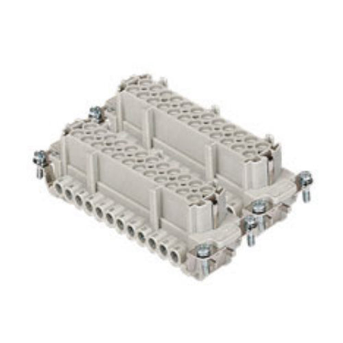 ITC CNEF24T(#1-24) + CNEF24TN(#25-48), 16A Female Insert, 48+G Poles, Standard Screw Connection, 600V